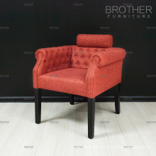 Cadeira luxuosa da tela do acento da sala de visitas da mobília home com braços